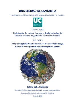 Optimización Del Ciclo De Vida Para El Diseño Sostenible De Sistemas Circulares De Gestión De Residuos Municipales