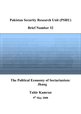 Pakistan Security Research Unit (PSRU)