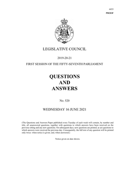 Questions & Answers Paper No