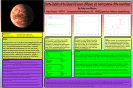 On the Stability of the Gliese 876 System of Planets and the Importance of the Inner Planet