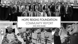 Hope Reigns Foundation Community Report