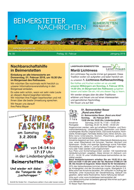 Mitteilungsblatt KW 5