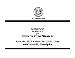 Security Study RFP HUB CMBL List