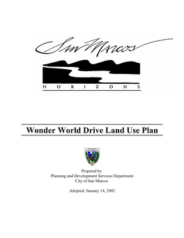 Wonder World Master Plan