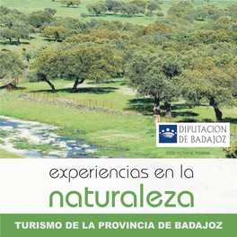 Folleto Programación General De Experiencias En La Naturaleza