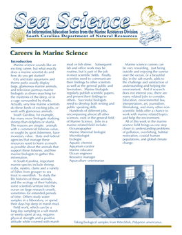 Careers in Marine Science