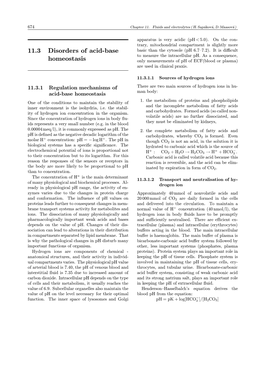 11.3 Disorders of Acid-Base Homeostasis