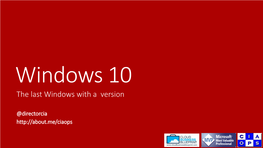 The Last Windows with a Version
