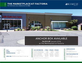 Anchor Box Available
