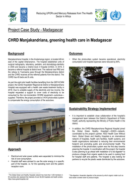 Madagascar CHRD Manjakandriana, Greening