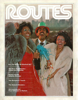 ROUTES, a Guide to Black Entertainment January 1978 As