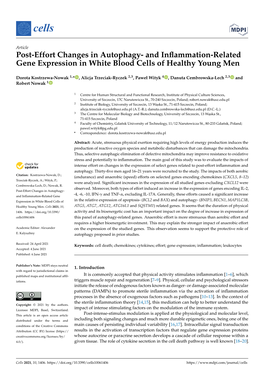 And Inflammation-Related Gene Expression in White Blood