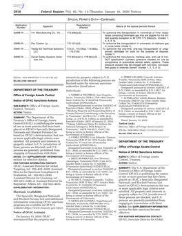 Federal Register/Vol. 85, No. 11/Thursday, January 16, 2020