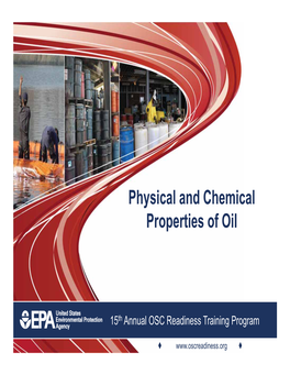 Physical and Chemical Properties of Oil