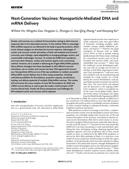 Nanoparticle‐Mediated DNA and Mrna Delivery