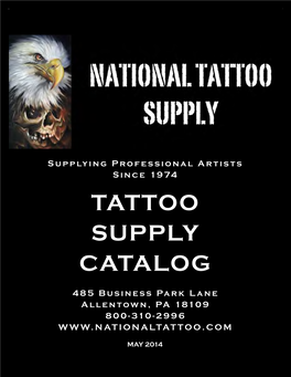 Tattoo Supply Catalog