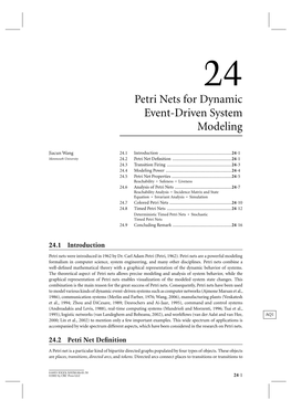 Petri Nets for Dynamic Event-Driven System Modeling