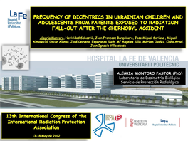 After the Chernobyl Accident... More Than 1.8 Million People Still Inhabit the Contaminated Territories