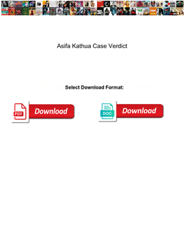 Asifa Kathua Case Verdict