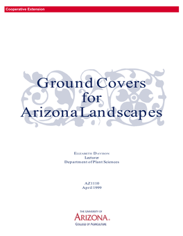 Ground Covers for Arizona Landscapes