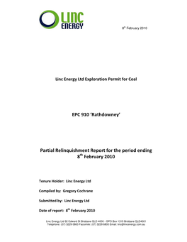 EPC 910 ‘Rathdowney’