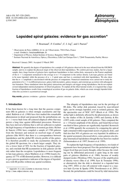Lopsided Spiral Galaxies: Evidence for Gas Accretion