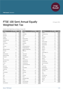 FTSE Publications