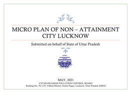 Micro Plan of Non – Attainment City Lucknow