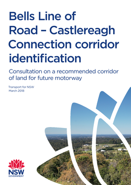 Bells Line of Road – Castlereagh Connection Corridor Identification Consultation on a Recommended Corridor of Land for Future Motorway