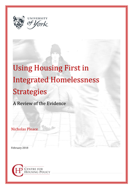 Using Housing First in Integrated Homelessness