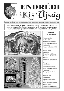 Endr\351Di Kis Ujs\341G 2018. December.Qxd