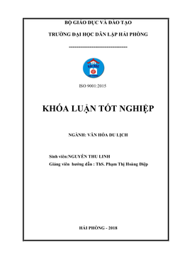 Bộ Giáo Dục Và Đào Tạo Trường Đại Học Dân Lập Hải Phòng