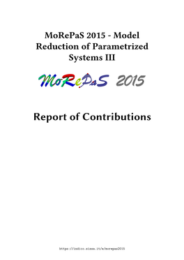 Report of Contributions