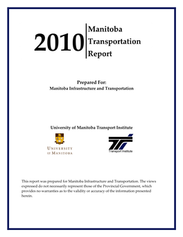 Manitoba Transportation Report