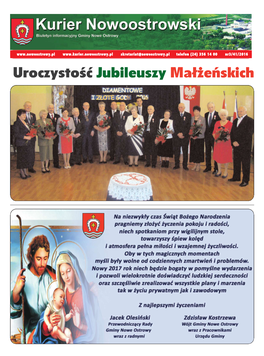 Uroczystość Jubileuszy Małżeńskich