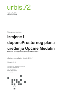 Izmjene I Dopuneprostornog Plana Ureenja Općine Medulin