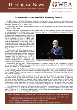 WEA Theological News 1/2021