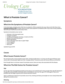 What Is Prostate Cancer?