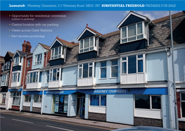 Lowestoft - Waveney Chambers, 3-7 Waveney Road NR32 1BT SUBSTANTIAL FREEHOLD PREMISES for SALE