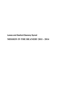 Mission in the Deanery 2011