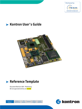 Kontron User's Guide