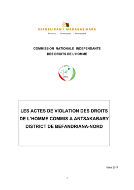 Les Actes De Violation Des Droits De L'homme Commis A