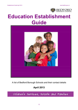 Education Establishment Guide