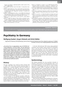 Psychiatry in Germany