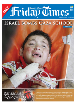 Israel Bombs Gaza School