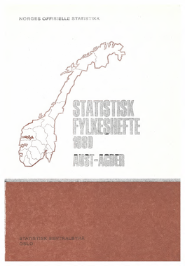 Statistisk Fylkeshefte 1980. Aust-Agder