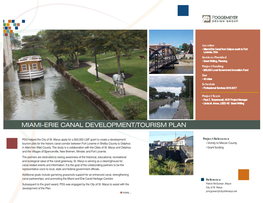 Miami-Erie Canal Development/Tourism Plan