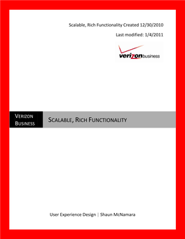 Scalable, Rich Functionality Created 12/30/2010