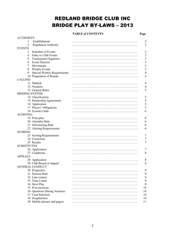 RBC Bridge Play By-Laws 2017