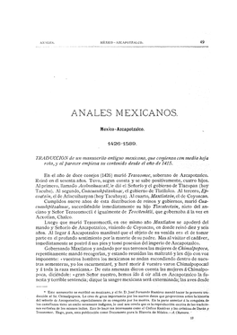 Anales Mexicanos